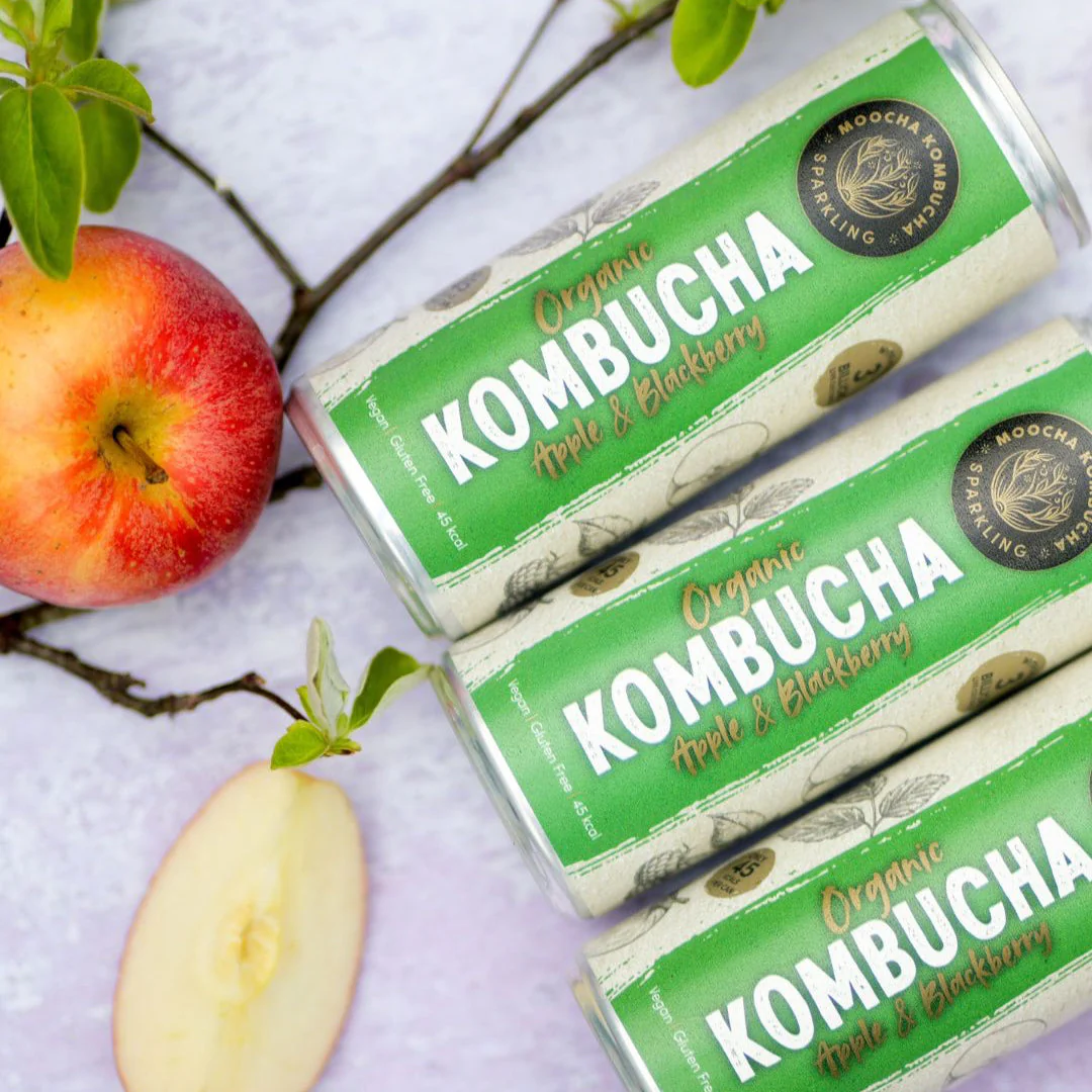 Apple & Blackberry Flavour Organic Kombucha - Image 4