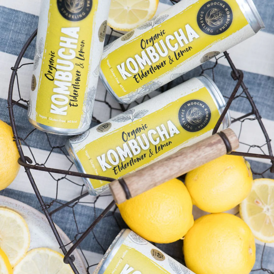 Elderflower & Lemon Flavour Organic Kombucha - Image 5